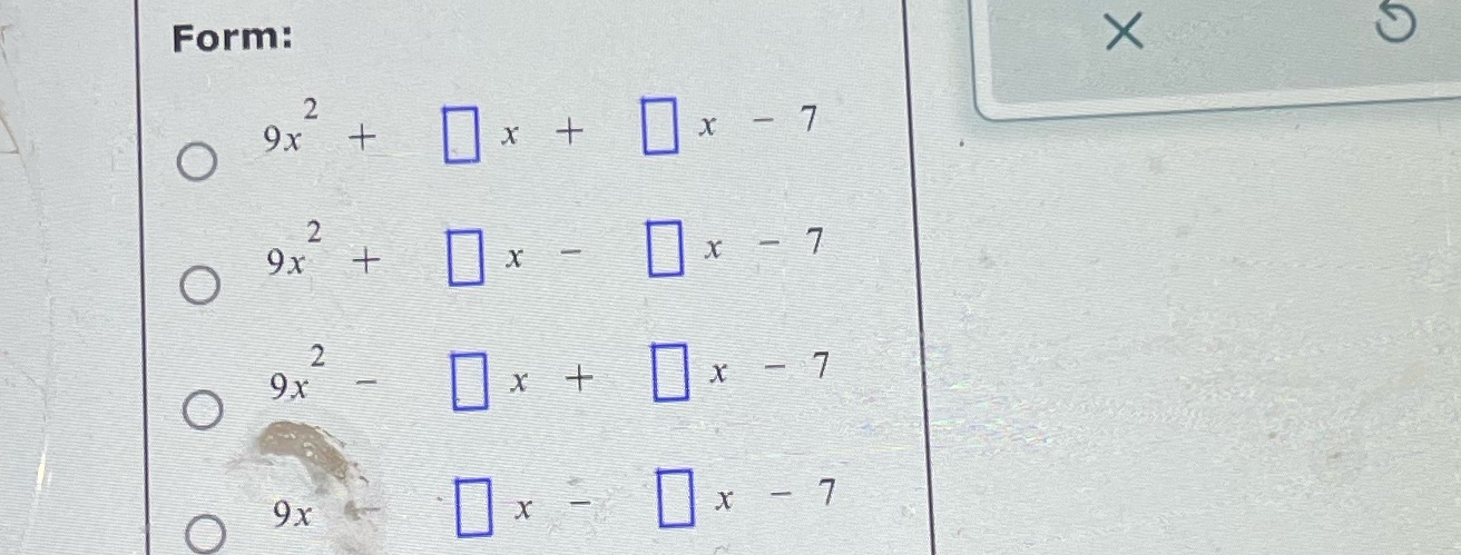 Factor by grouping (sometimes called the