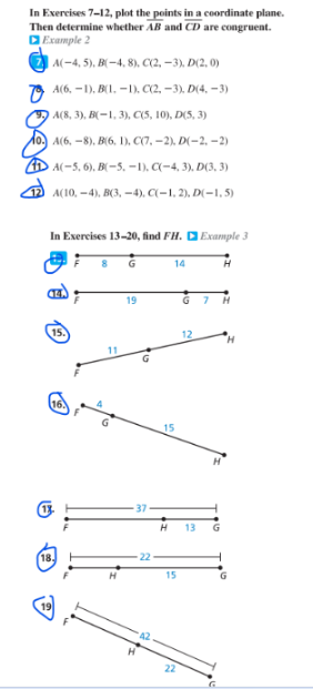 In Exercises 7-12, plot the points in a