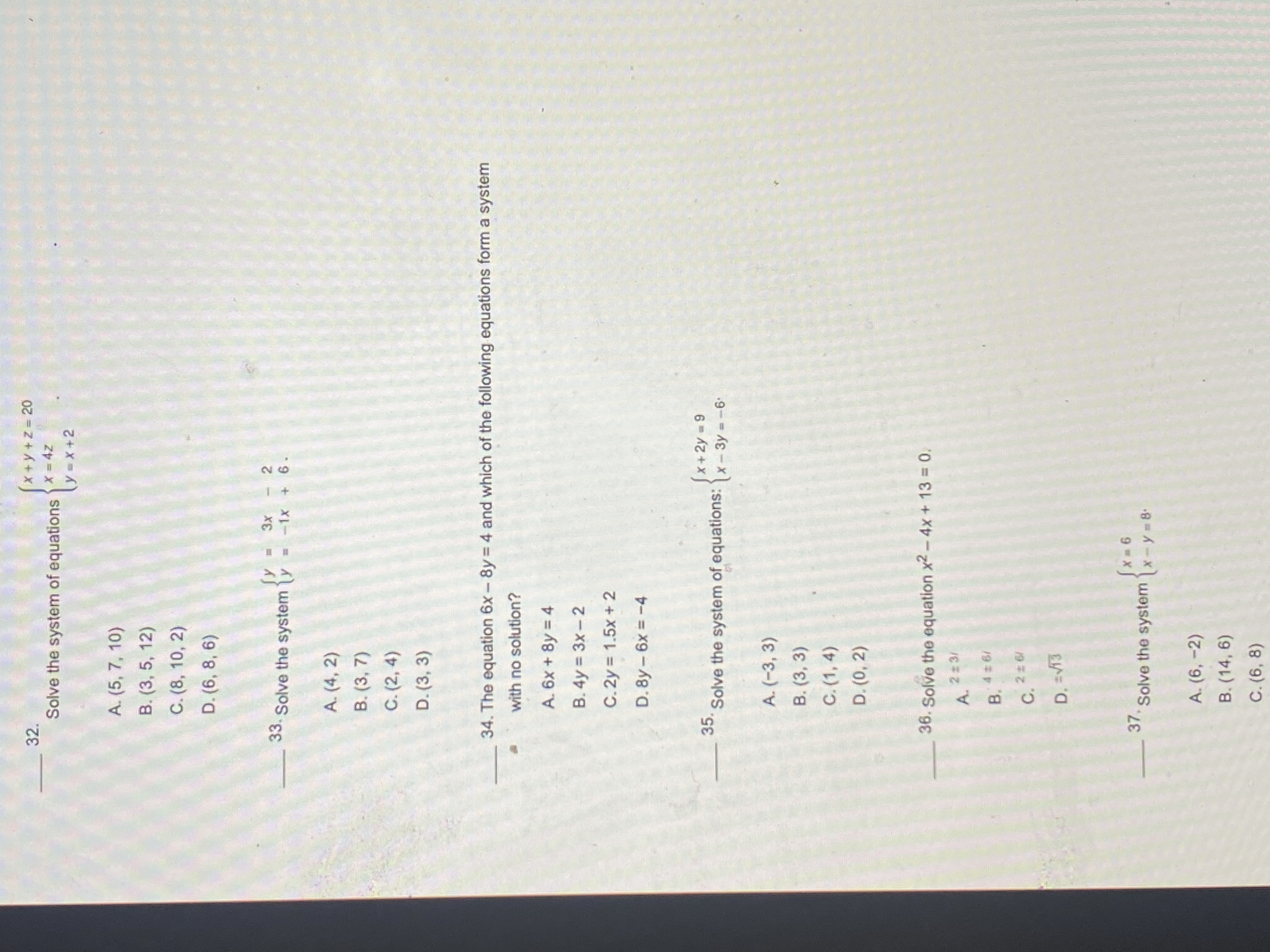 26. The vertices of a feasible region are (0, 0),
