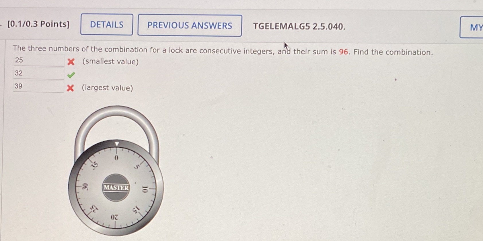 [0.1/0.3 Points] DETAILS PREVIOUS ANSWERS