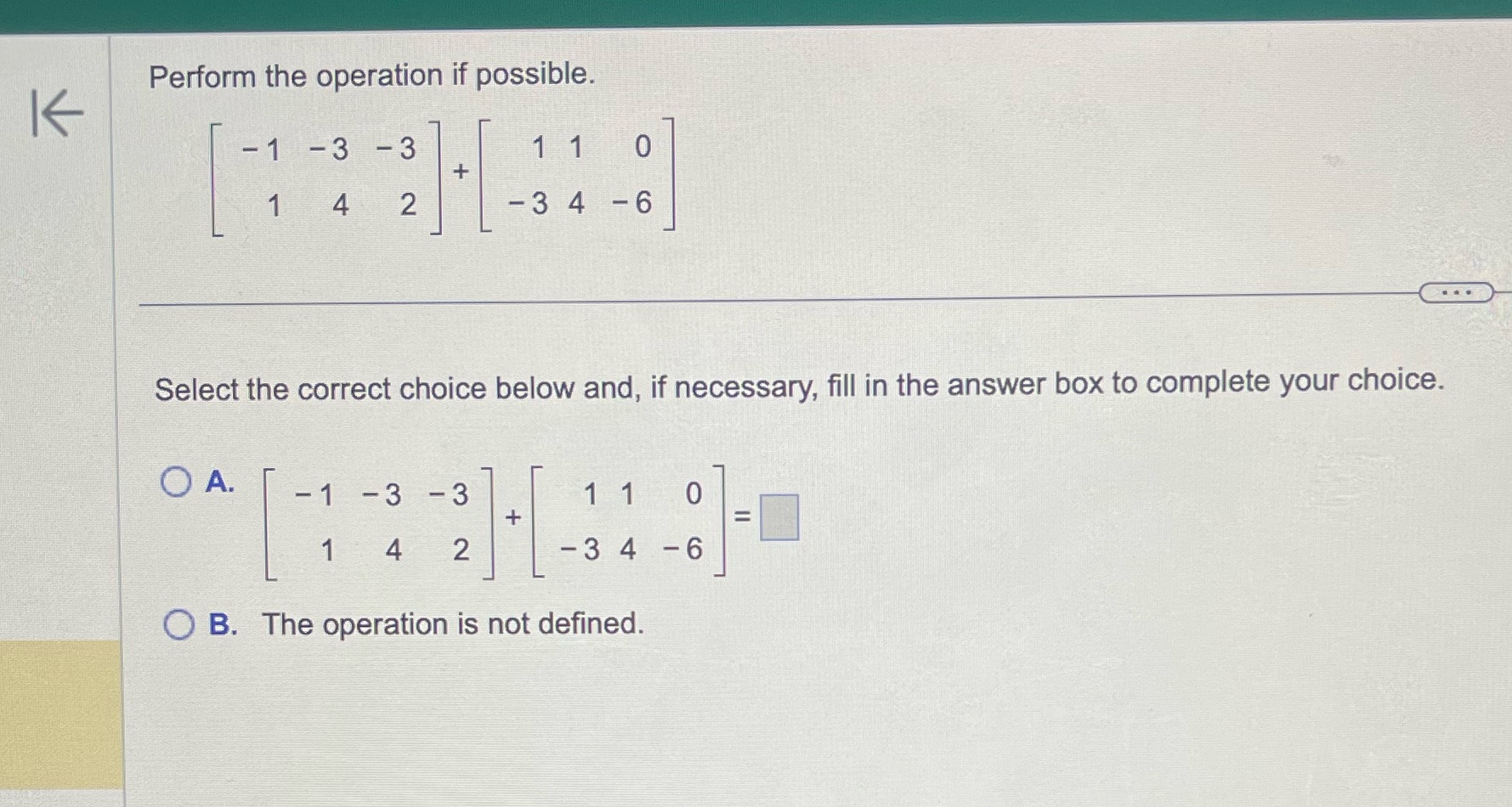 Perform the operation if possible. K -1 -3 -3 1 1