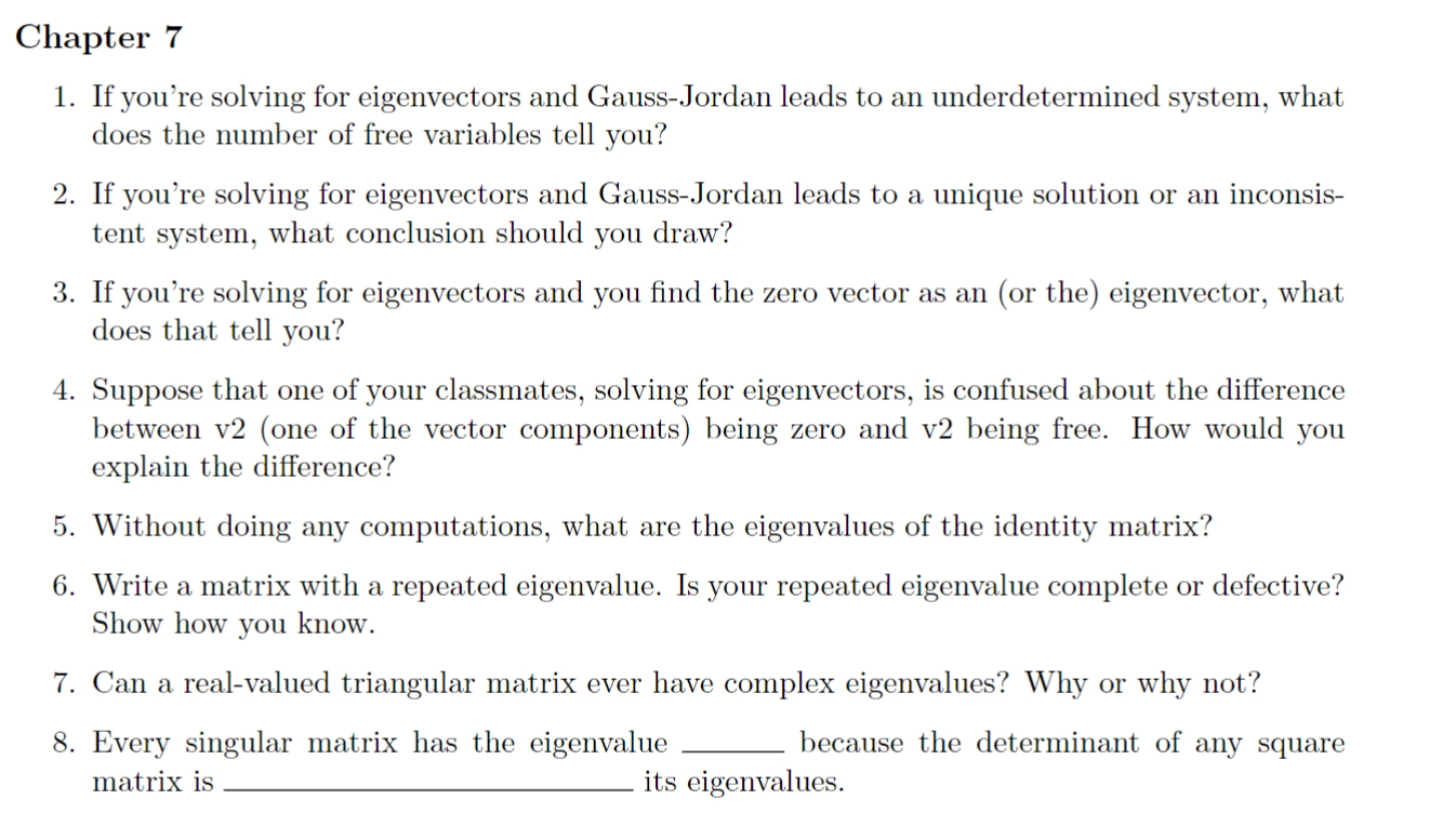 Chapter 7 1. GI If you're solving for