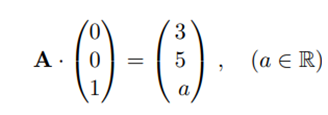 a) Of a matrix (3 3) A ? R we know that: \f\f