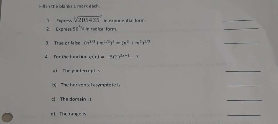 Hurry please Fill in the blanks 1 mark each. 1.
