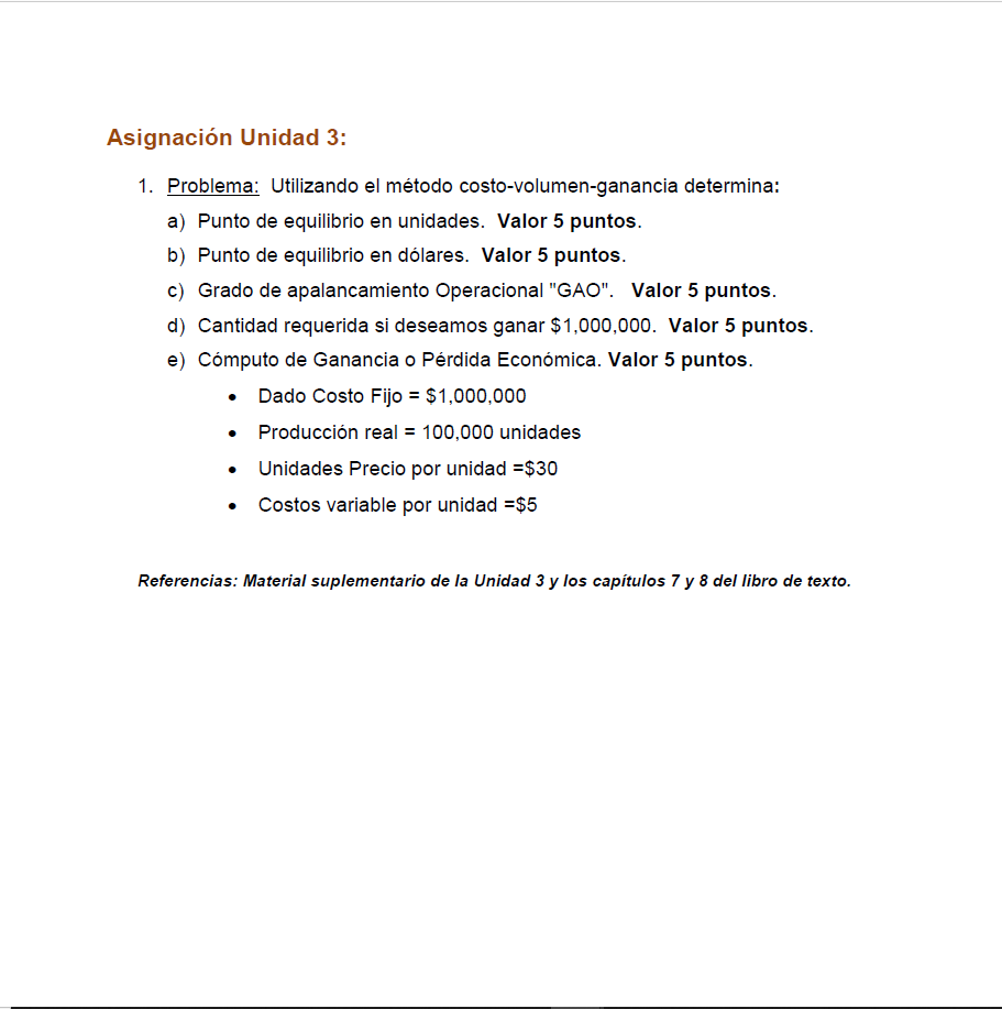 Asignacion Unidad 3: 1. Problema: Utilizando el