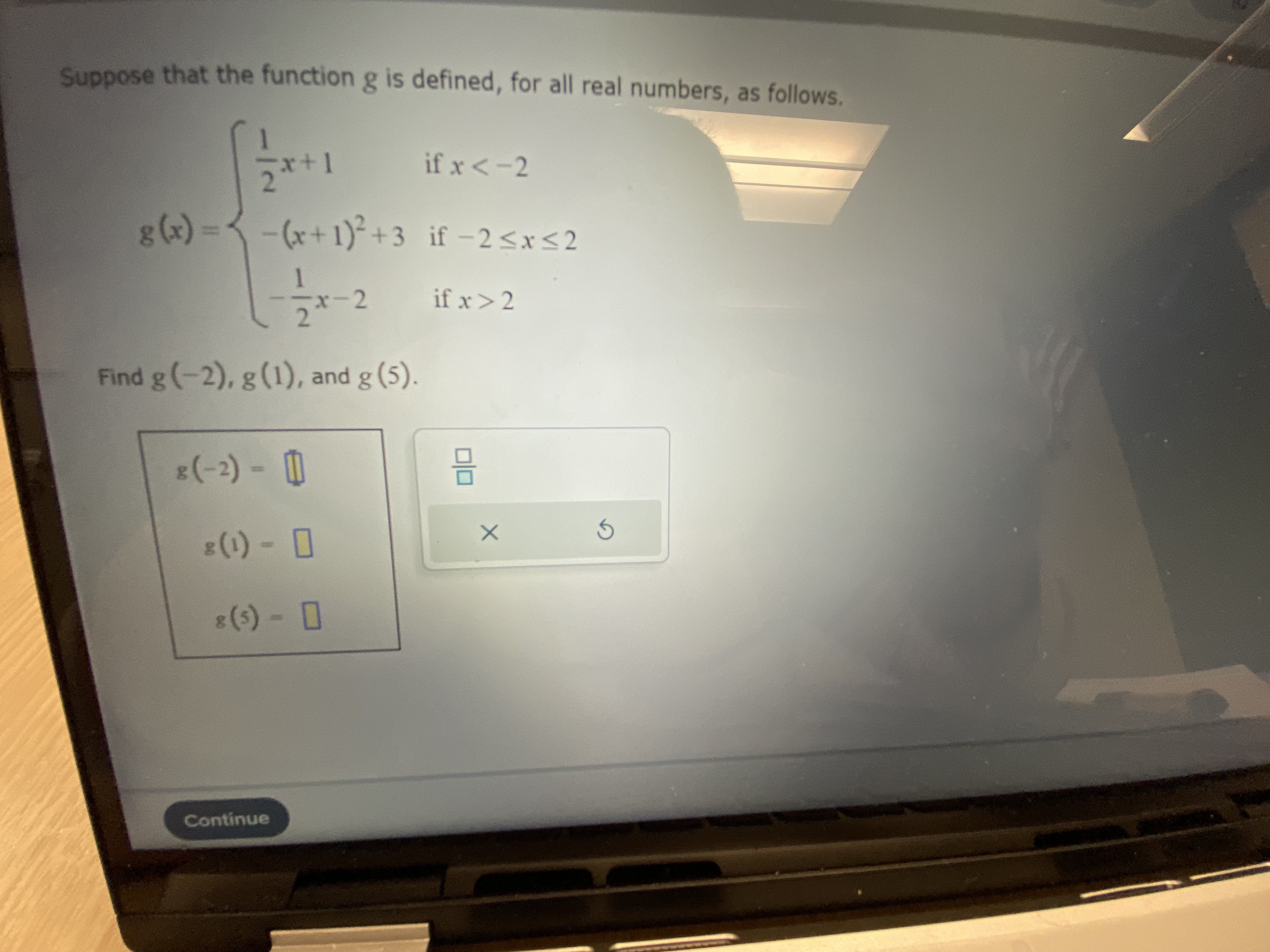Find the domain of the function. u (x) =V-x+8