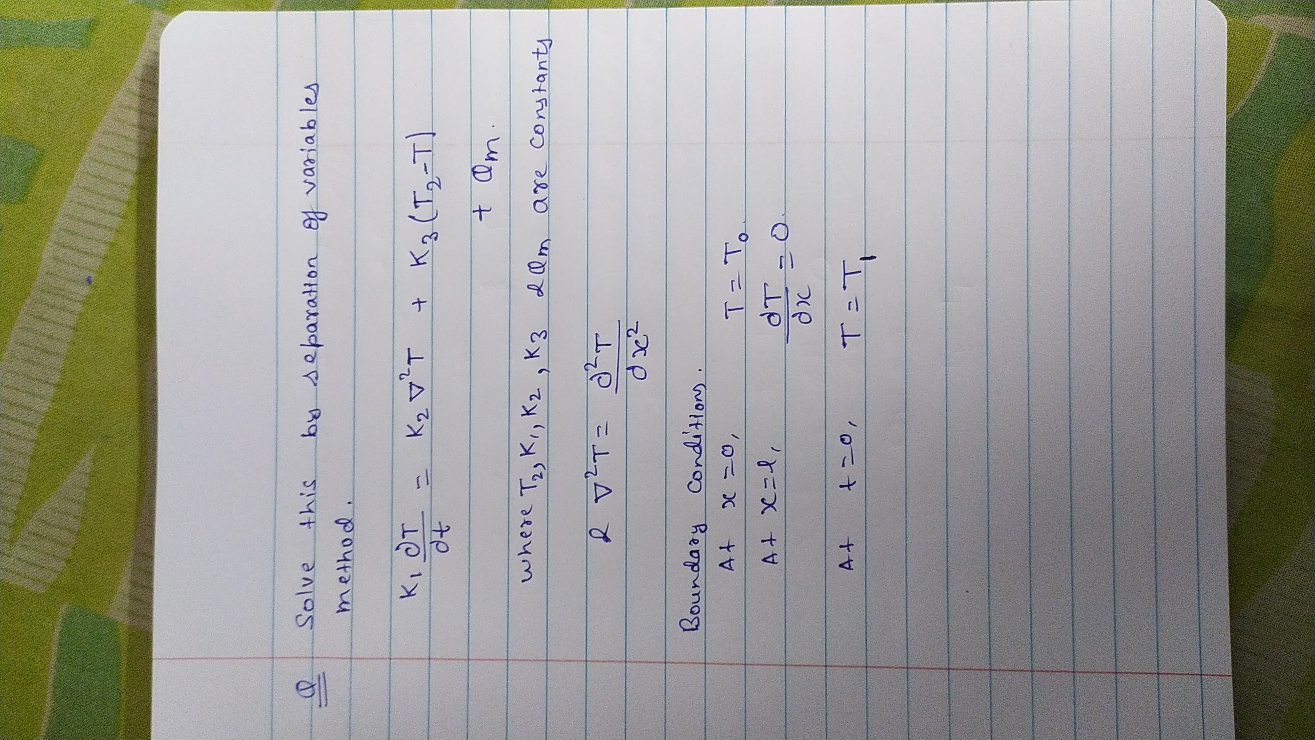 Find the solution of this differential equation