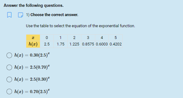 Subject : Algebra 1 Objective : Answer the given