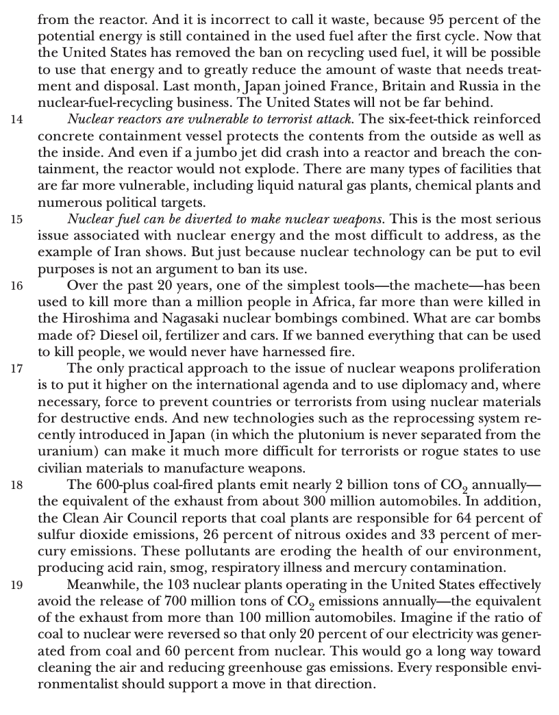 PATRICK MOORE Going Nuclear Patrick Moore was