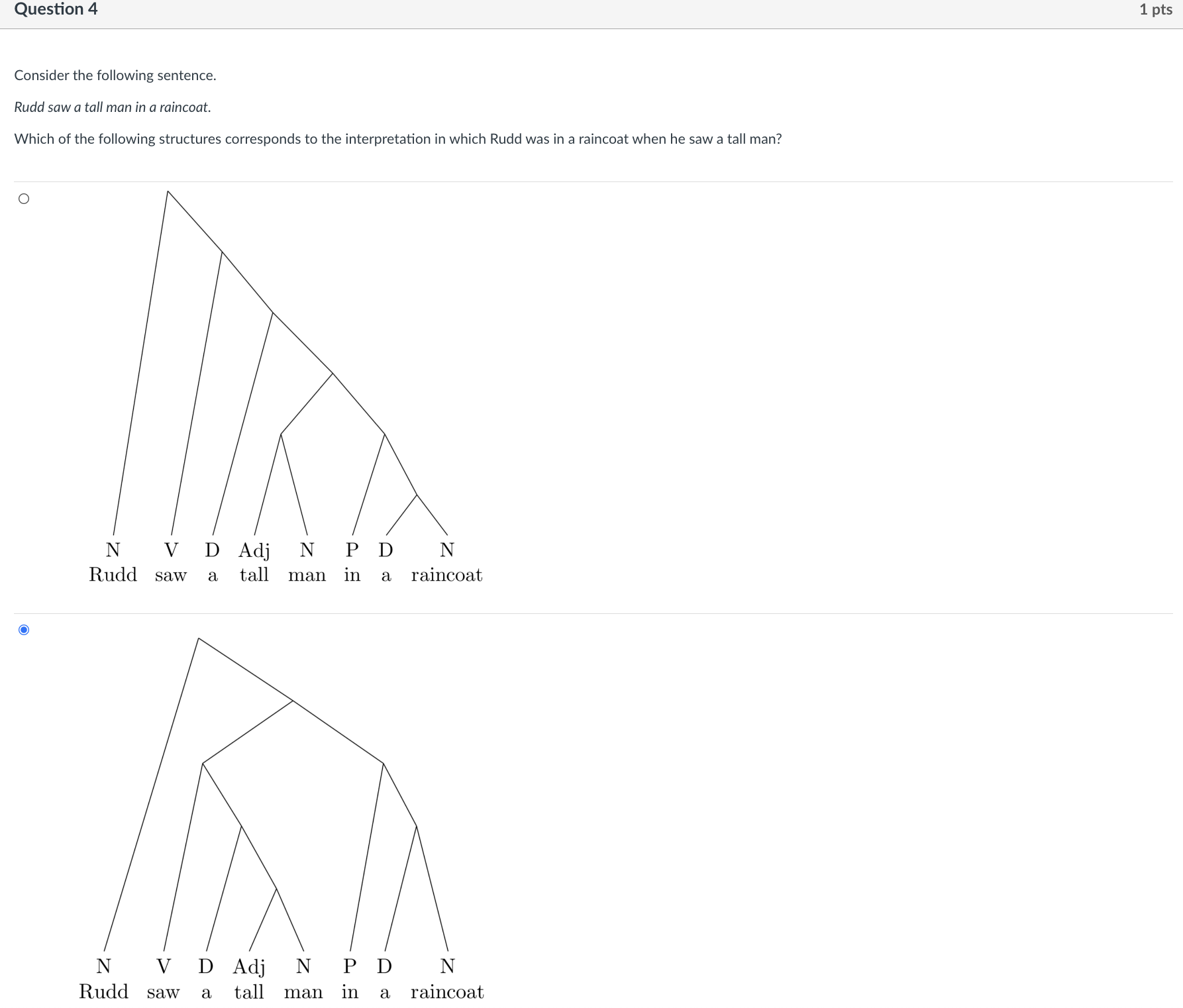 Need help with LINGUIST! Topics: Sentence