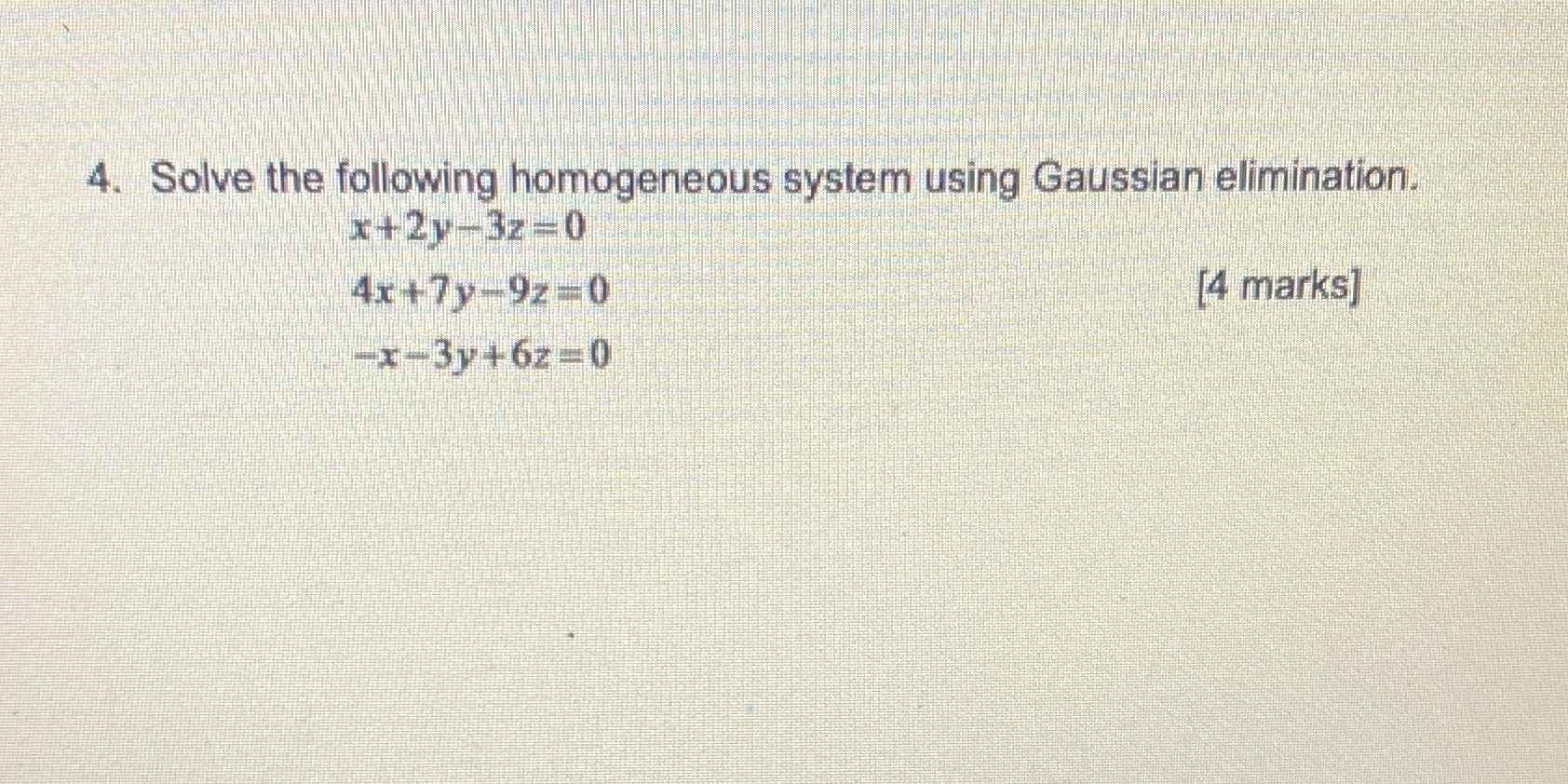 All calculations must be shown to earn for marks.