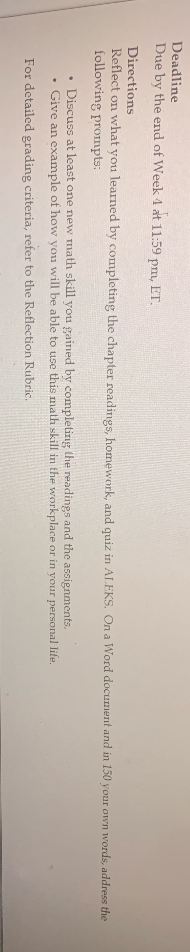 the assignment I learn was Solving a decimal word