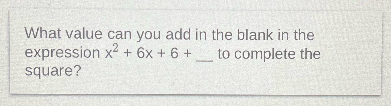 What value can you add in the blank in the