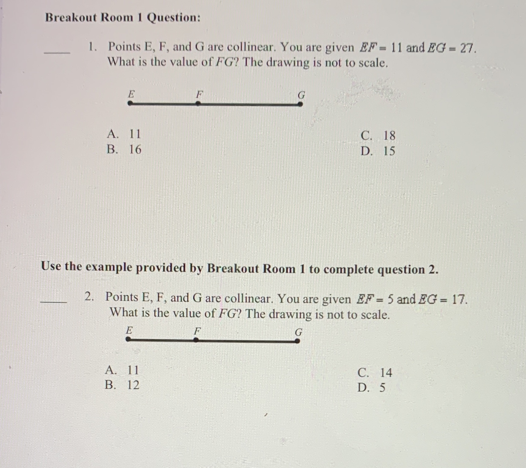 Please answer all with an explanation Breakout