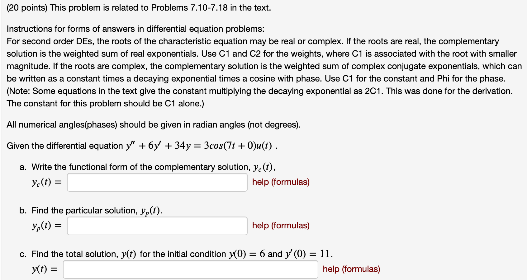 Please answer clearly (20 points) This problem is