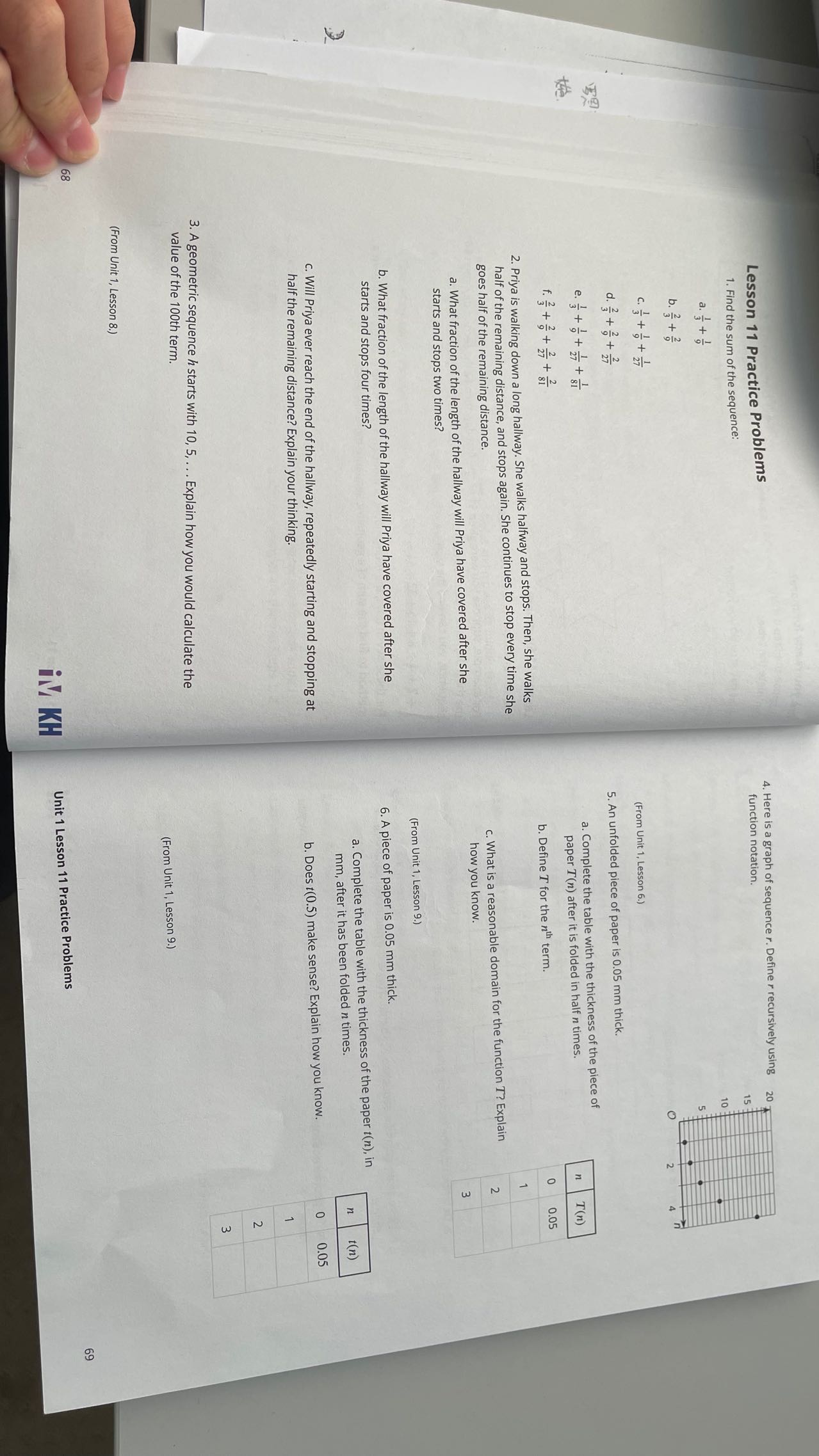 Lesson 11 Practice Problems 4. Here is a graph of