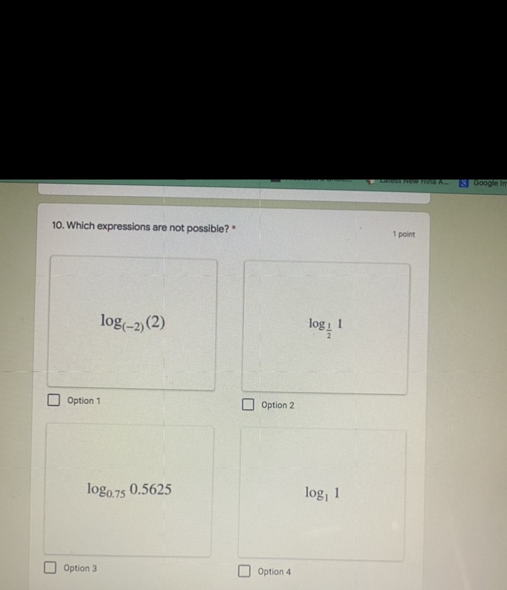 This question is from logarithmic functions