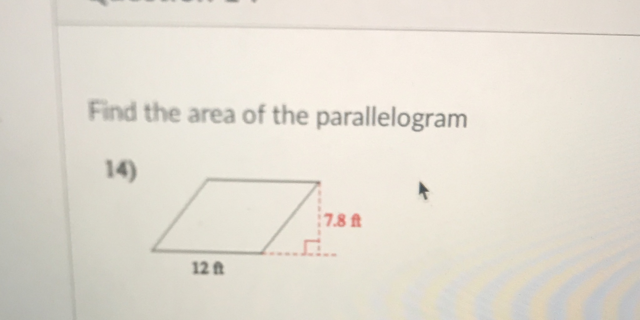 Solve the question please Find the area of the