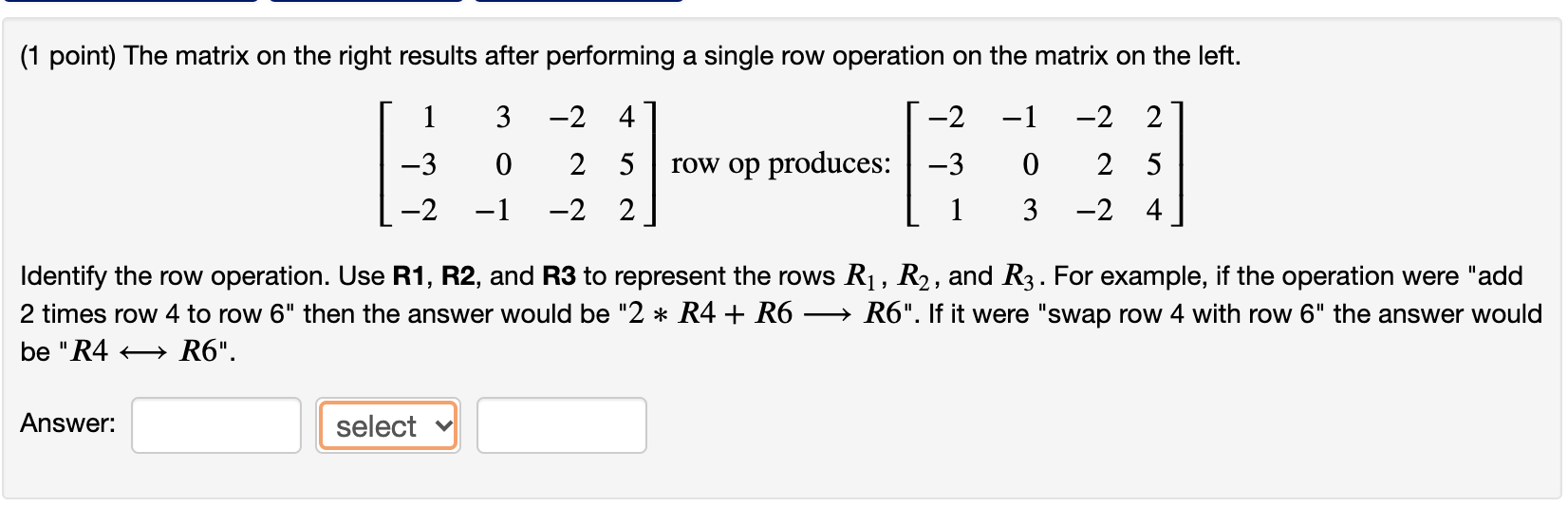 answer pls (1 point) If the linear system has