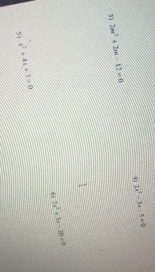 please solve using the quadratic formula.. thank