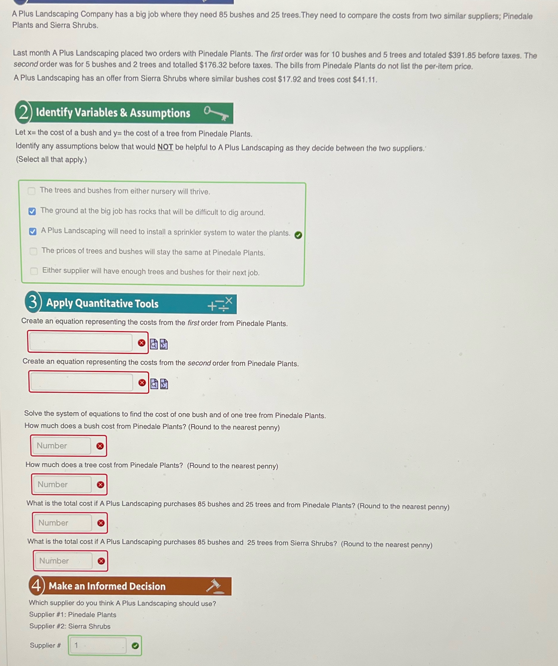 A Plus Landscaping Company has a big job where