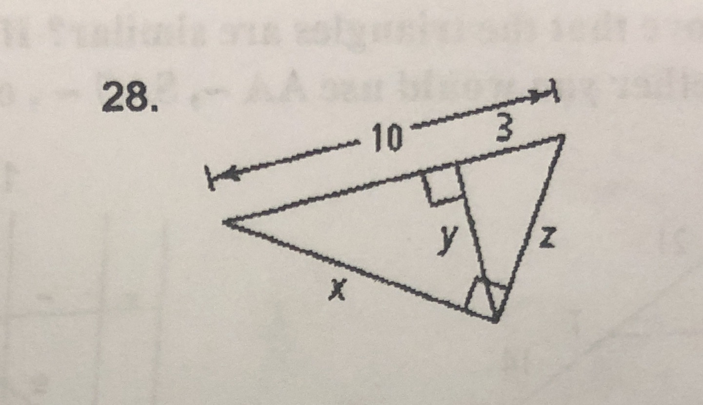 How do I find x,y and z in the quickest way