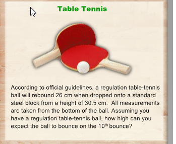 \fTable Tennis According to official guidelines,