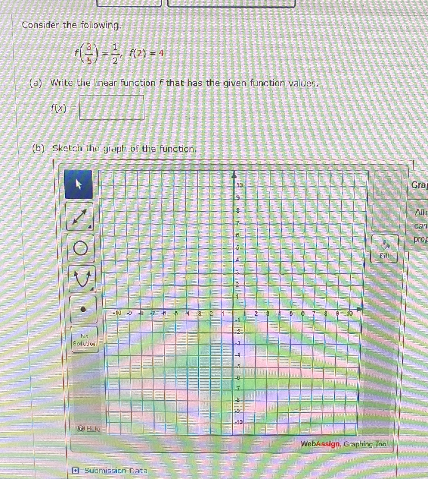 Consider the following (5) -51 1(2) =4 (a) Write