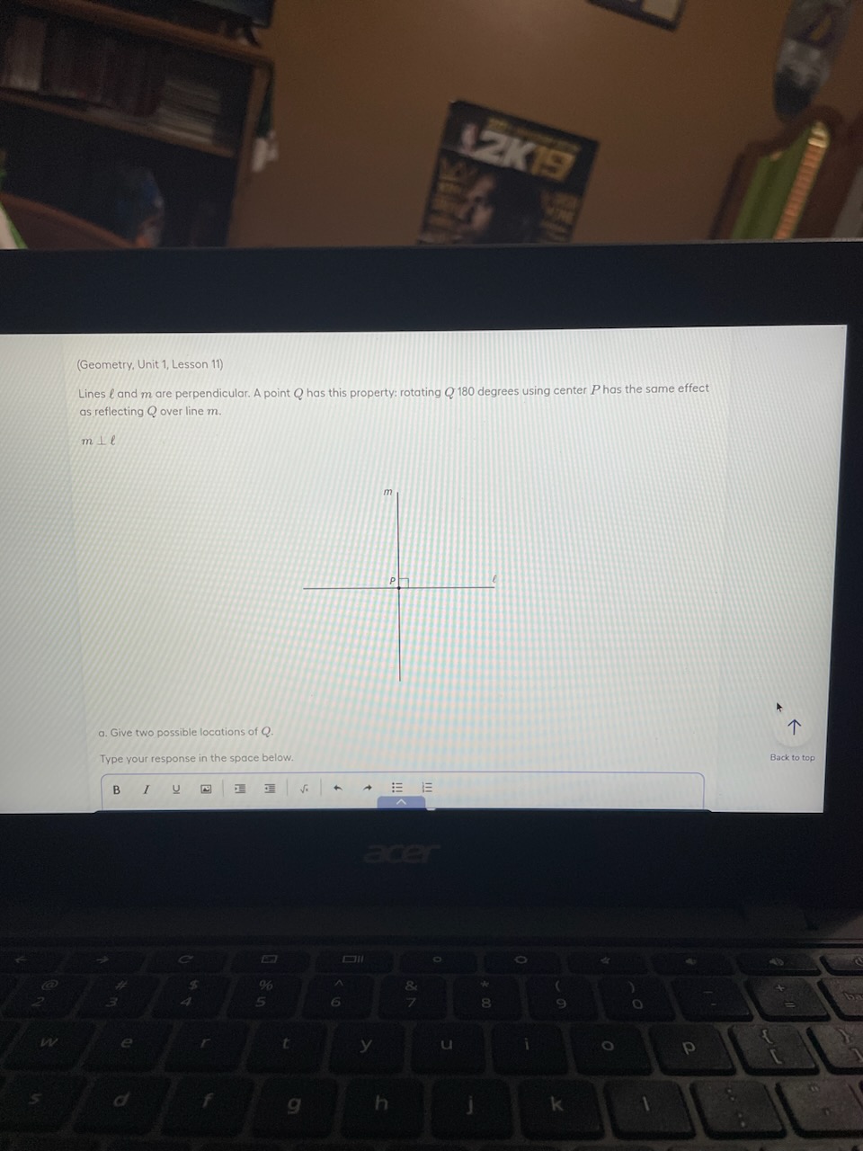 2K19 Geometry, Unit 1, Lesson 11) Lines & and m