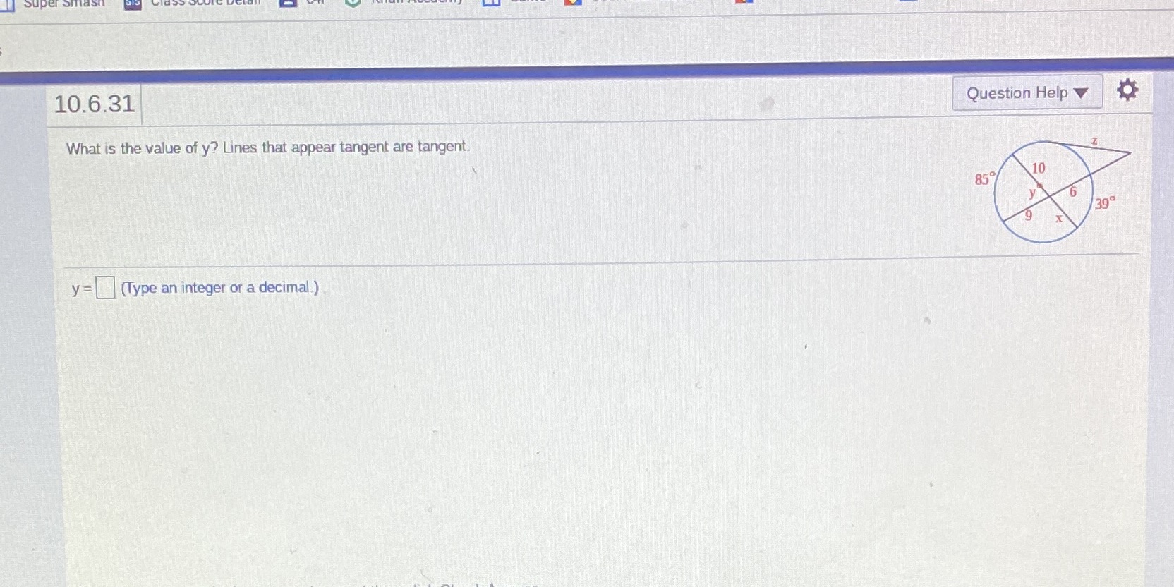 Question 13 10.6.31 Question Help What is the