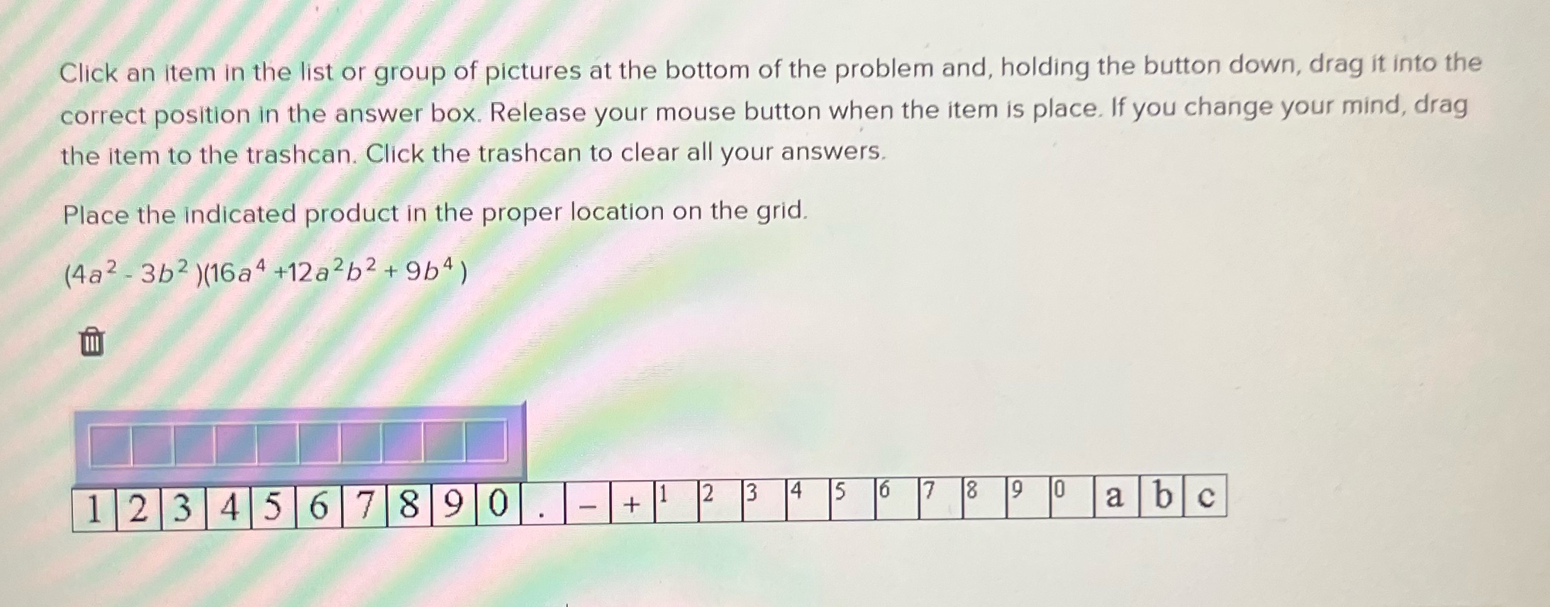 Click an item in the list or group of pictures at