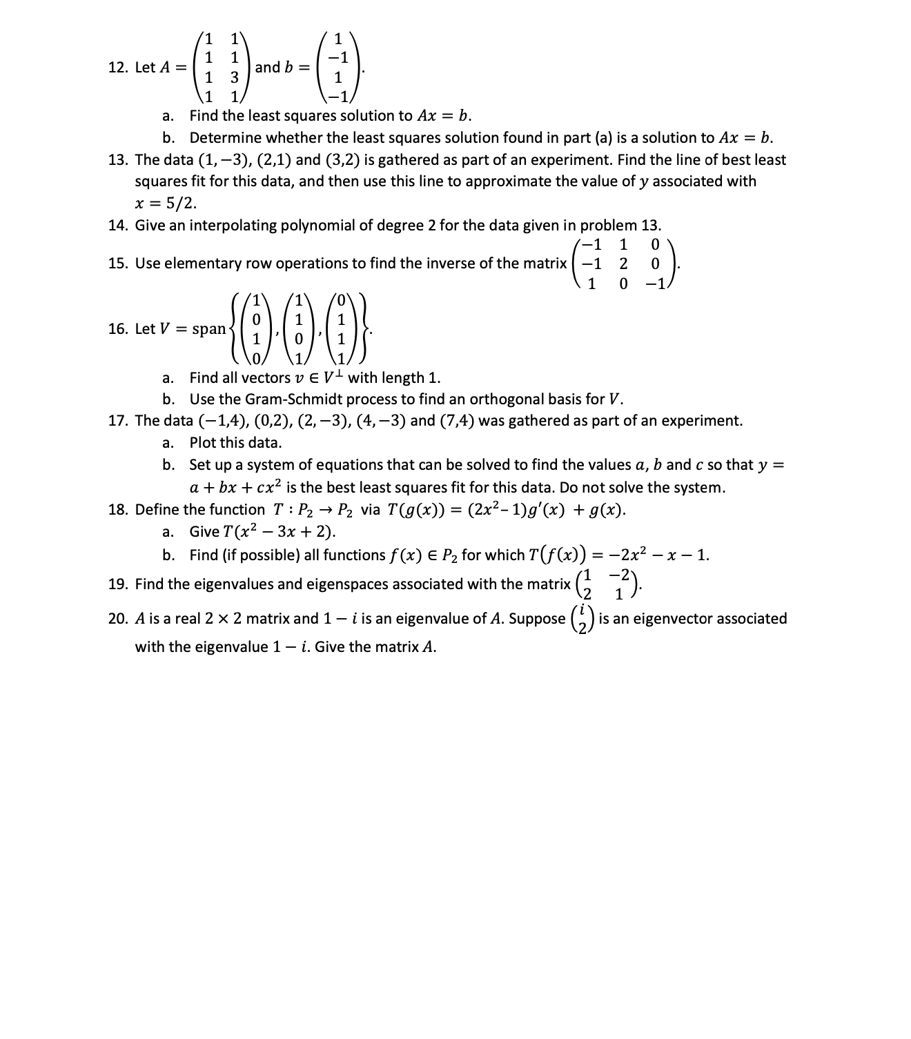 need help with these 12 13 14 15 16 17 18 19 20 1