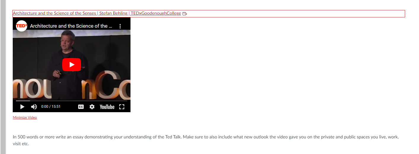 Architecture and the Science of the Senses |