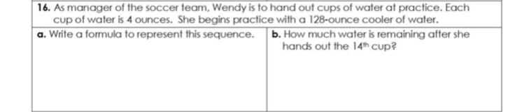 Solve this for me! 16. As manager of the soccer