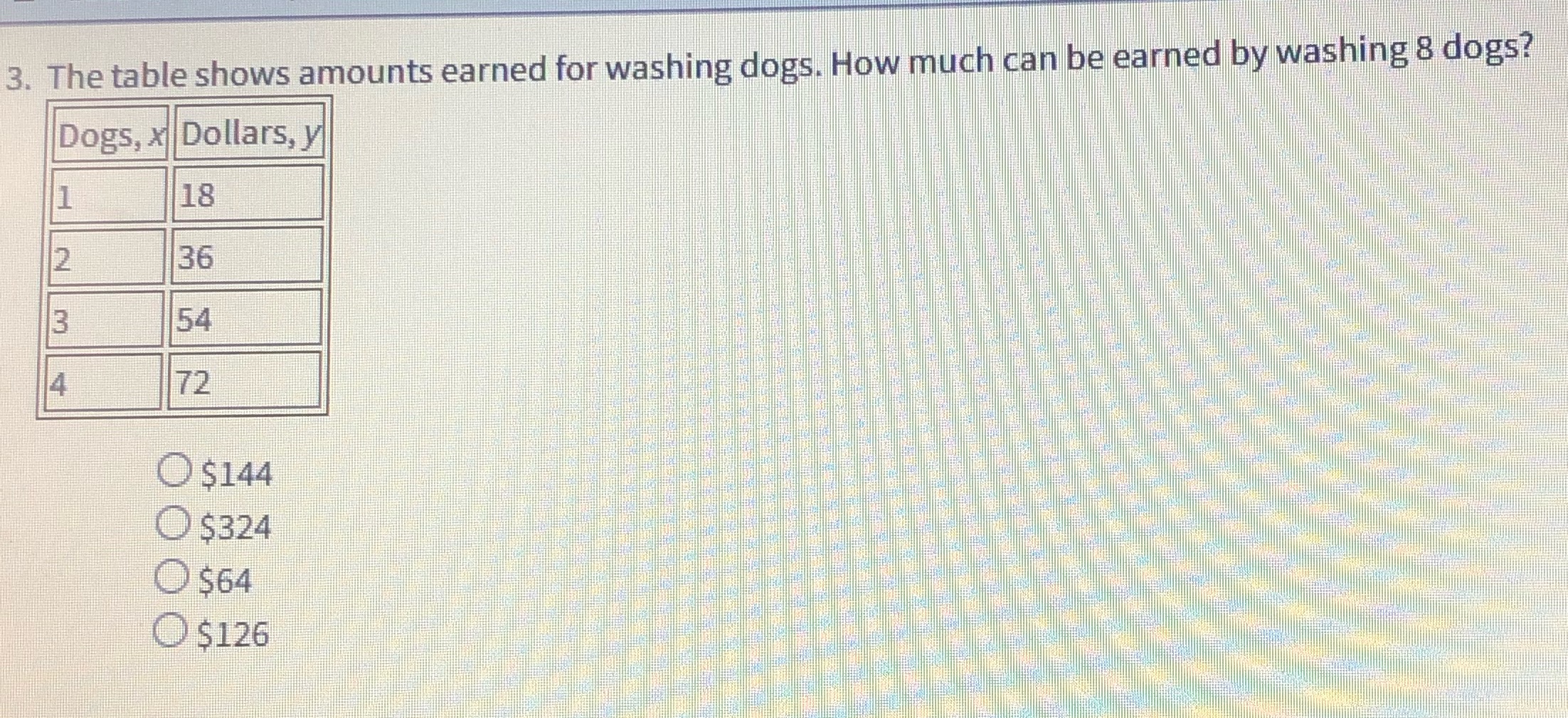 Help me please 3. The table shows amounts earned