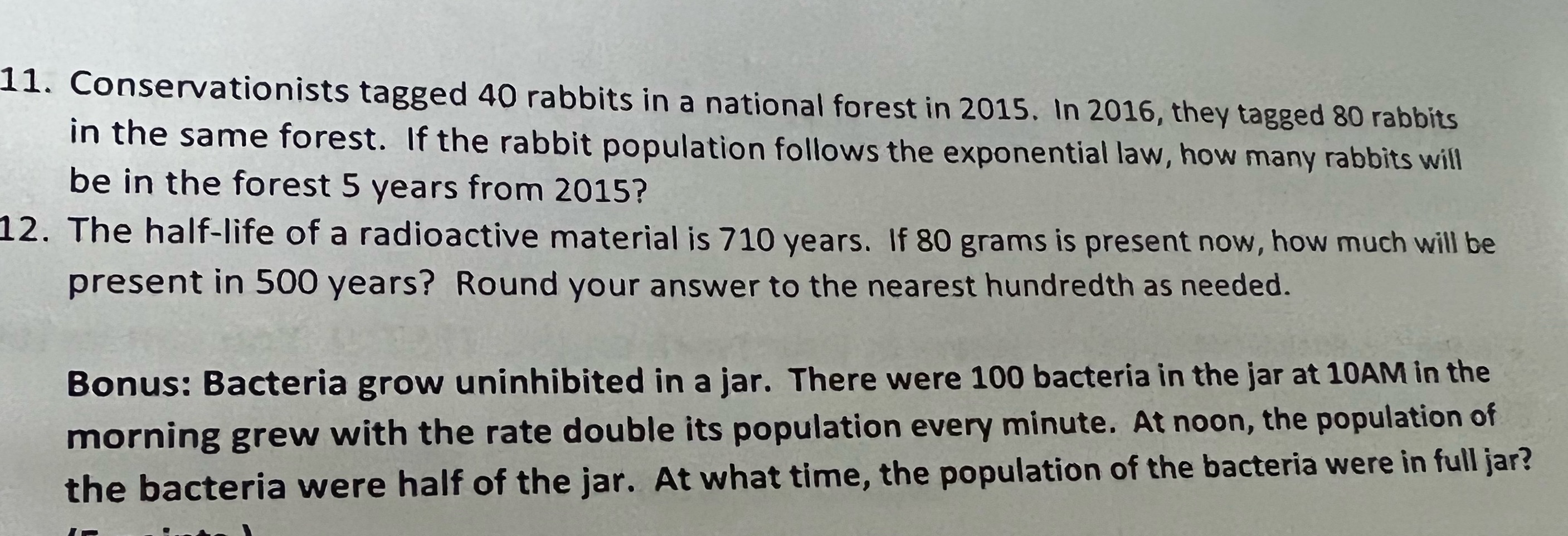 Please helpThanks tutors 11. Conservationists