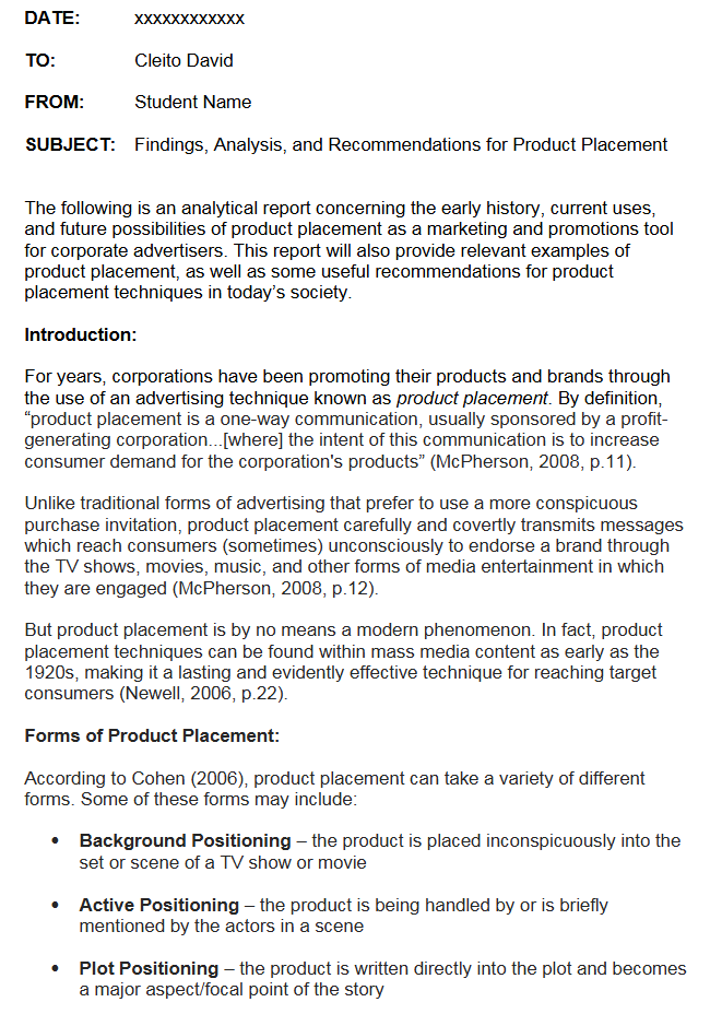 COMM-3020 Professional Communication Assignment