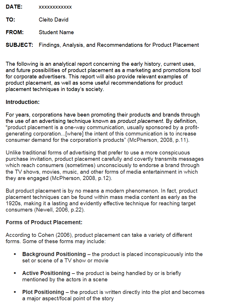 COMM-3020 Professional Communication Assignment