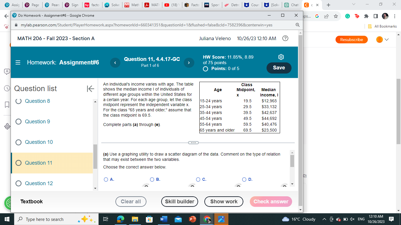 Assig P Page Pears Sign sy facto x Solve D Math &