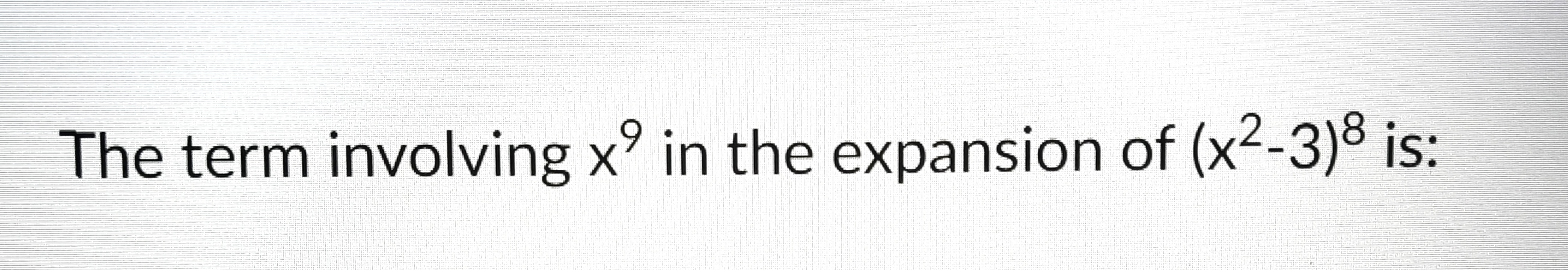 Solve the ff: The term involving x' in the