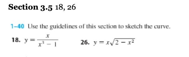 Section 3-5 18, 26 1-40 Use the guidelines of