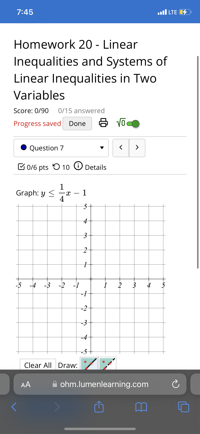7:45 .. LTE 4 Home > Math 101.07 - Colon (Spring