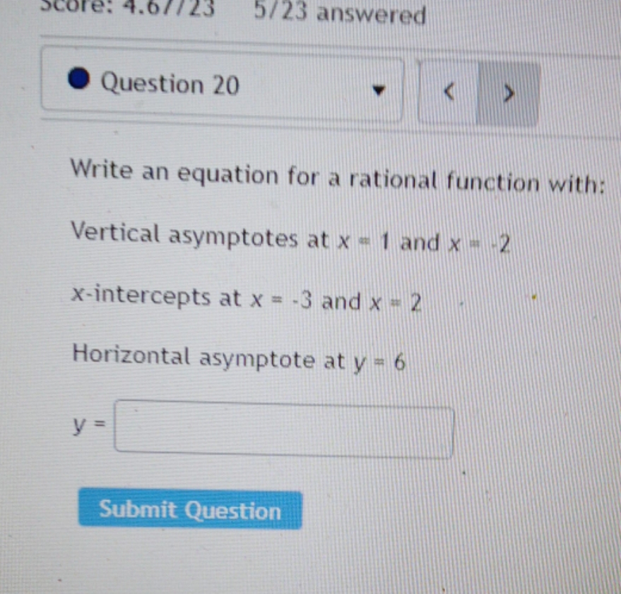 algebra question in pictures Score: 4.0/723 5/23