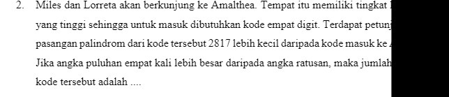 2. Miles dan Lorreta akan berkunjung ke Amalthea.