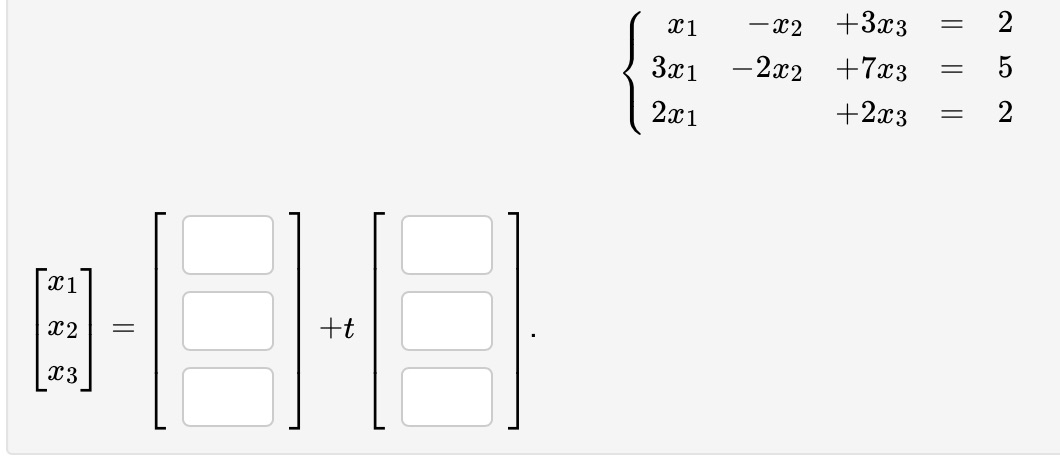 How to solve this ? -202 +3x3 N 3x1 -2x2 +7x3 2x1