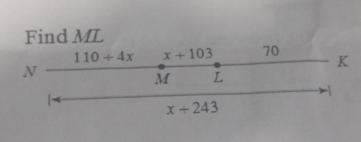 it's geometry question of segment addition