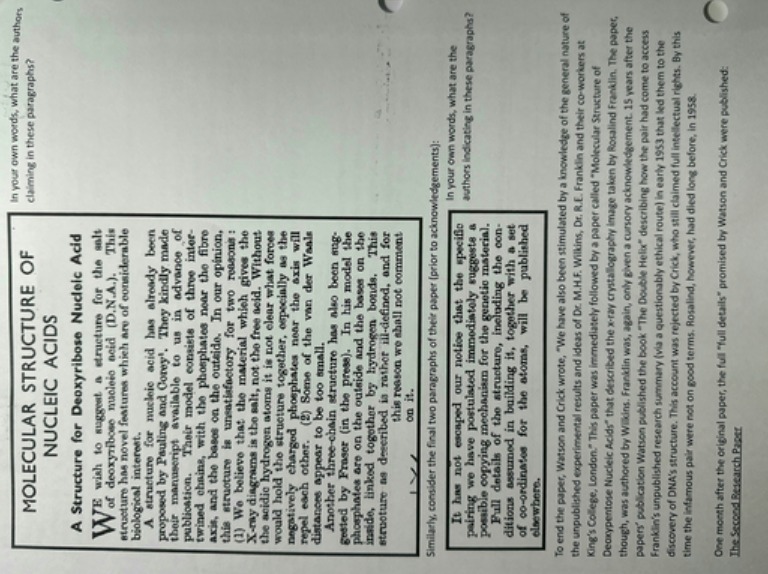 In your own words, what are the authory MOLECULAR