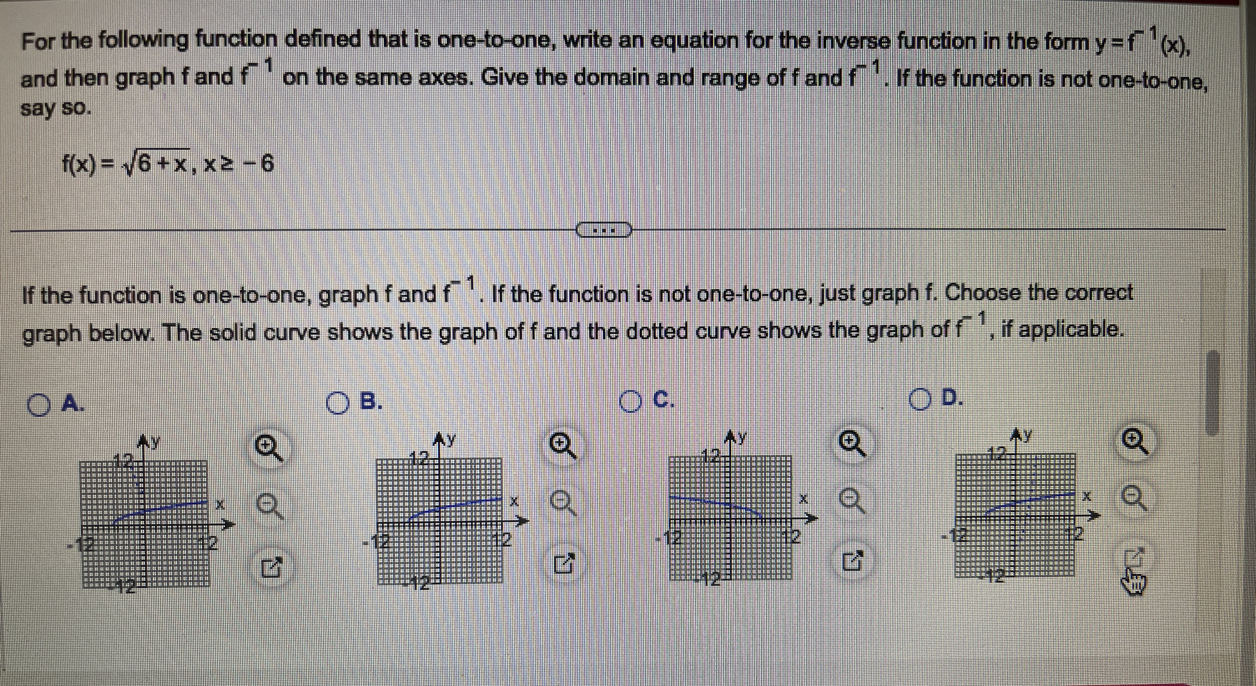 For the following function defined that is
