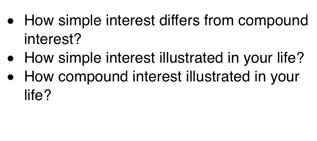 Simple Interest vs. Compound Interest3 to 4