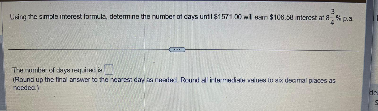 A loan payment of $1300.00 was due 40 days ago